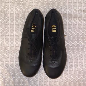 Bloch black leather Jazz Tap Shoes